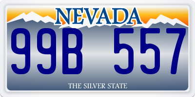 NV license plate 99B557