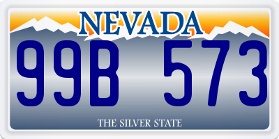 NV license plate 99B573