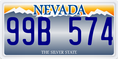 NV license plate 99B574