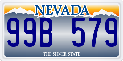 NV license plate 99B579