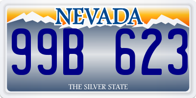 NV license plate 99B623