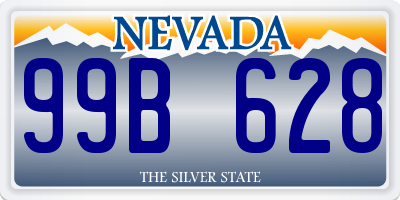 NV license plate 99B628