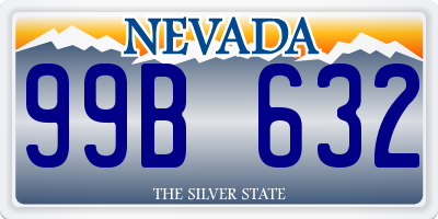 NV license plate 99B632