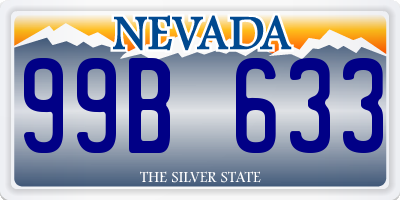 NV license plate 99B633
