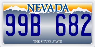 NV license plate 99B682