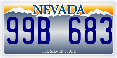 NV license plate 99B683