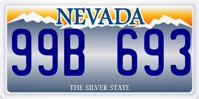 NV license plate 99B693