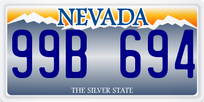 NV license plate 99B694