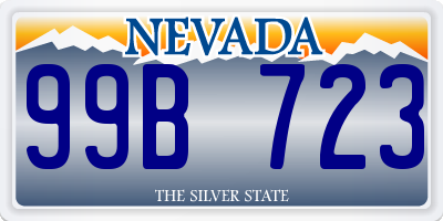 NV license plate 99B723