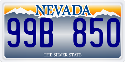 NV license plate 99B850