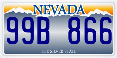 NV license plate 99B866
