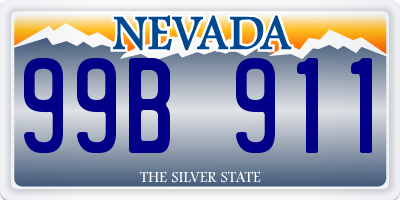 NV license plate 99B911