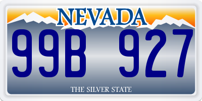 NV license plate 99B927