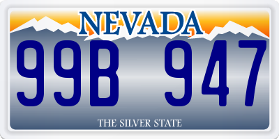 NV license plate 99B947