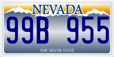 NV license plate 99B955