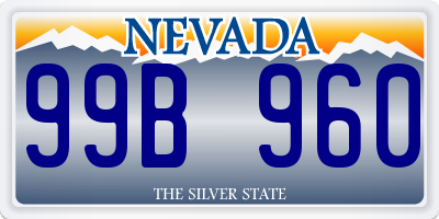 NV license plate 99B960