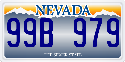 NV license plate 99B979