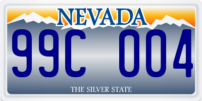 NV license plate 99C004