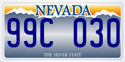 NV license plate 99C030
