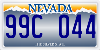 NV license plate 99C044