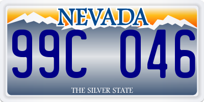 NV license plate 99C046