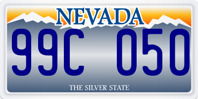 NV license plate 99C050