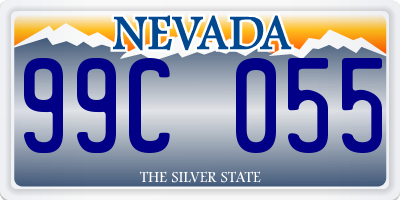 NV license plate 99C055