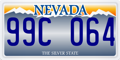 NV license plate 99C064