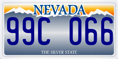 NV license plate 99C066