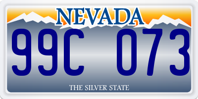 NV license plate 99C073