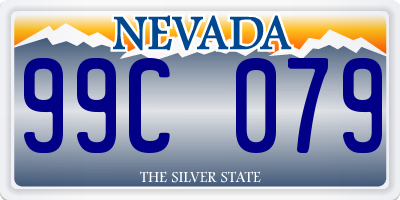 NV license plate 99C079