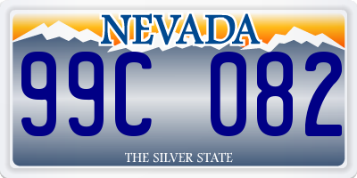 NV license plate 99C082