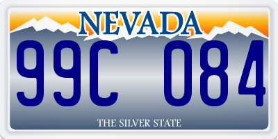 NV license plate 99C084