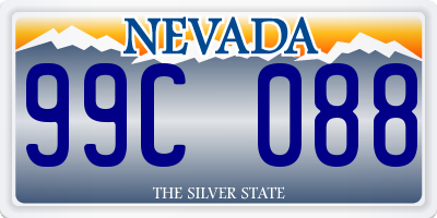 NV license plate 99C088