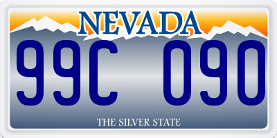 NV license plate 99C090