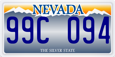 NV license plate 99C094