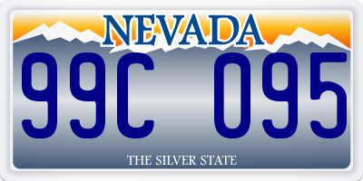 NV license plate 99C095