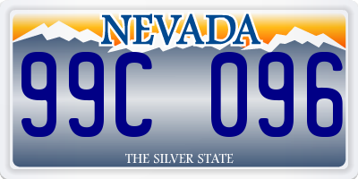 NV license plate 99C096