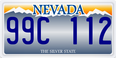 NV license plate 99C112