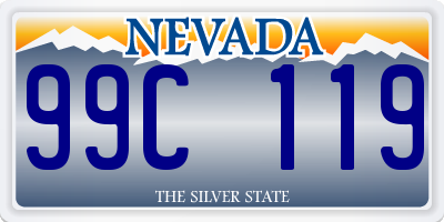 NV license plate 99C119