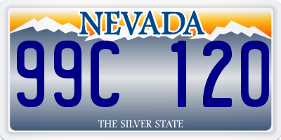 NV license plate 99C120