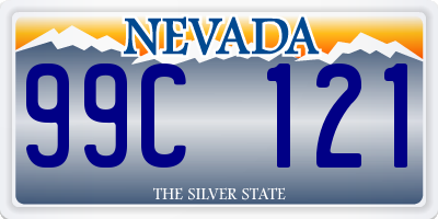 NV license plate 99C121