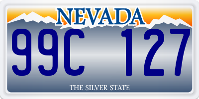 NV license plate 99C127