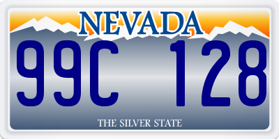 NV license plate 99C128