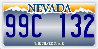 NV license plate 99C132