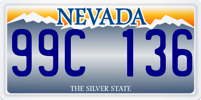 NV license plate 99C136