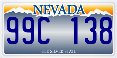 NV license plate 99C138