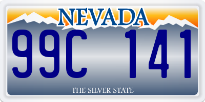 NV license plate 99C141