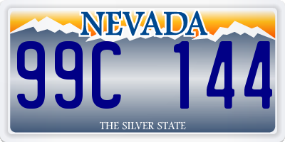 NV license plate 99C144