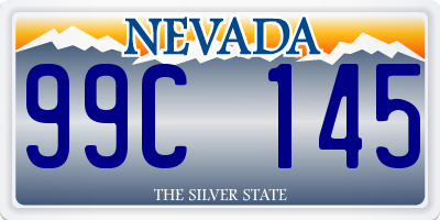 NV license plate 99C145